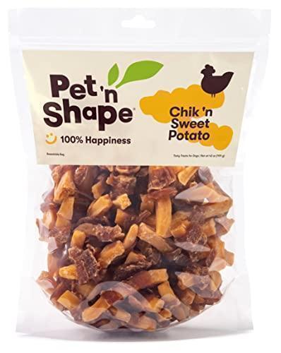 Pet 'n Shape Sweet Potato Chews â€“ Natural Chicken Wrapped Sweet Potato Dog Treats - 42 Ounce